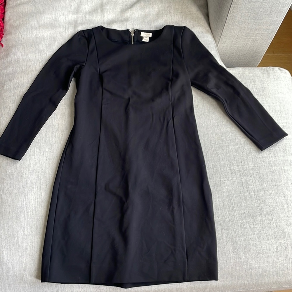 Black J.Crew 3/4 sleeve dress size xxs